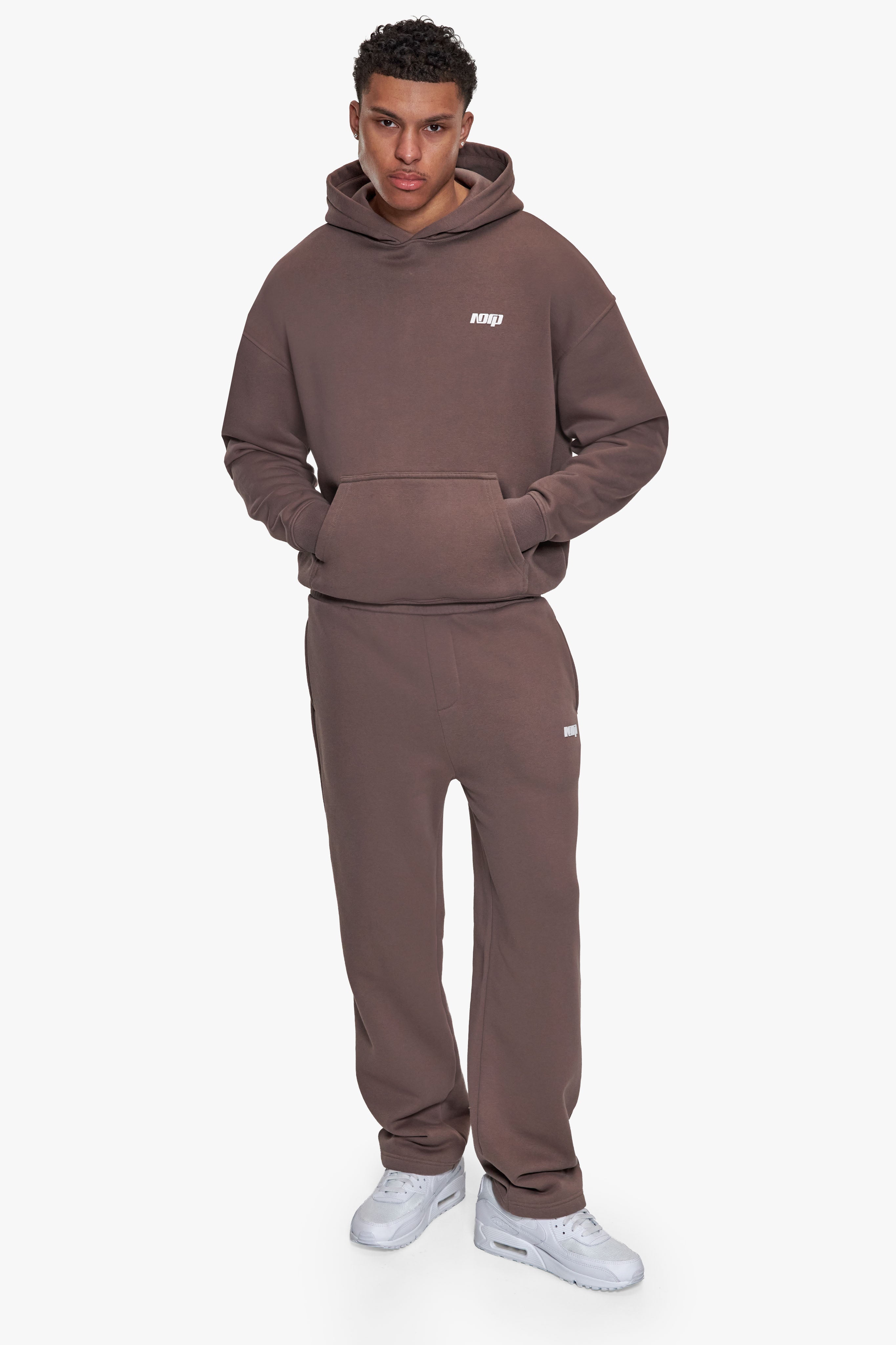 BASIC HOODIE LIGHT BROWN