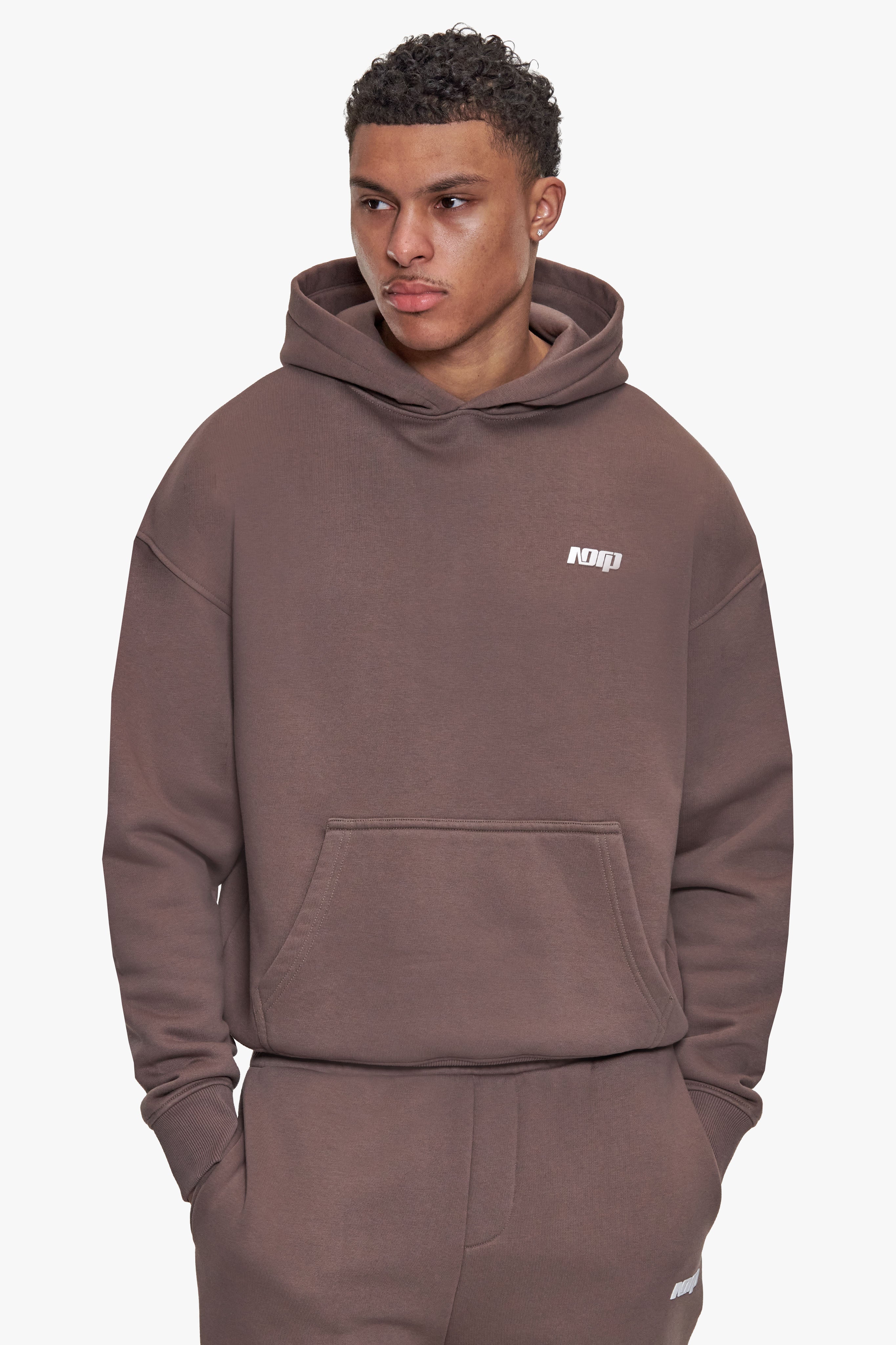 BASIC HOODIE LIGHT BROWN