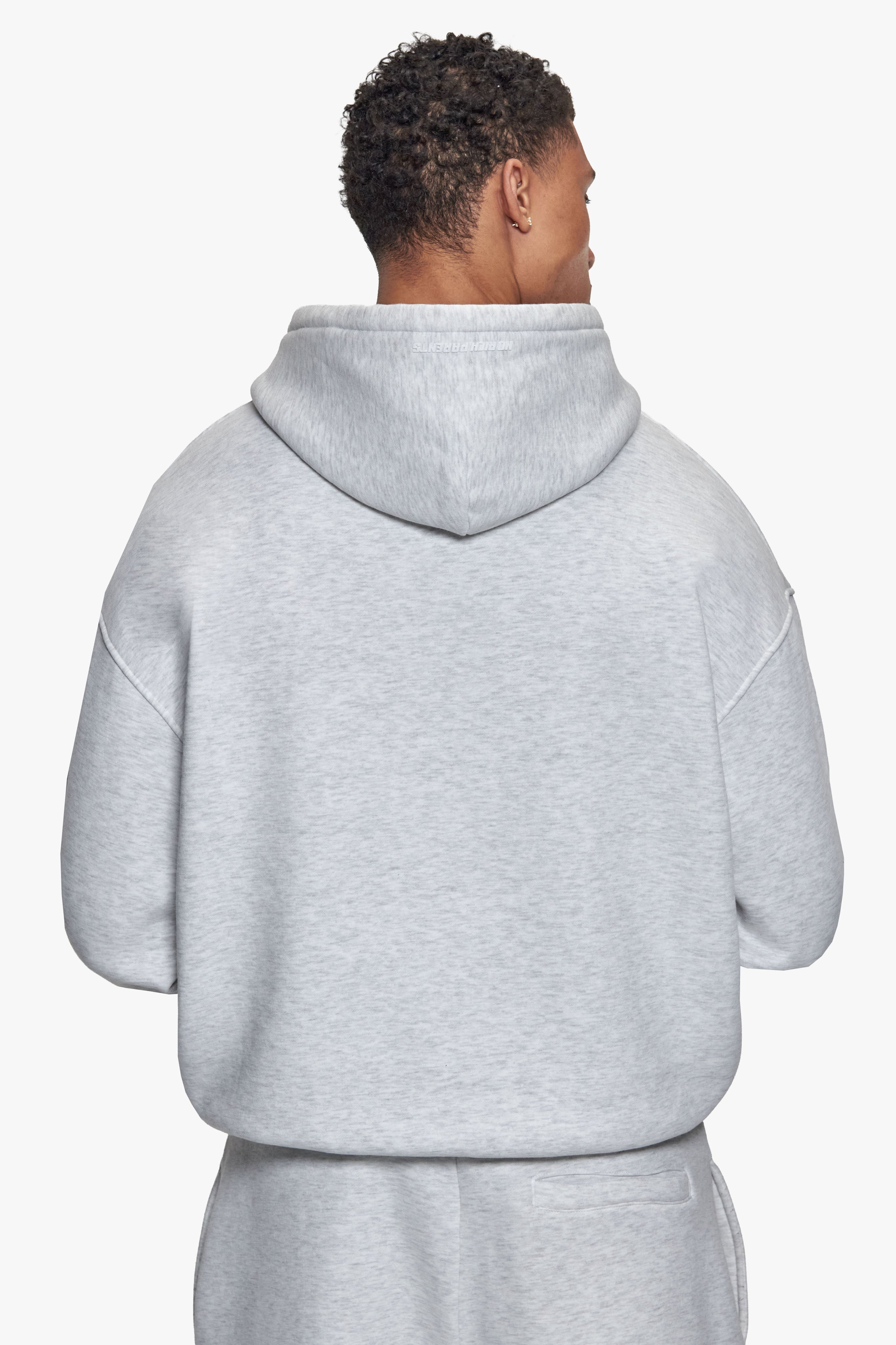 BASIC HOODIE GREY MELANGE