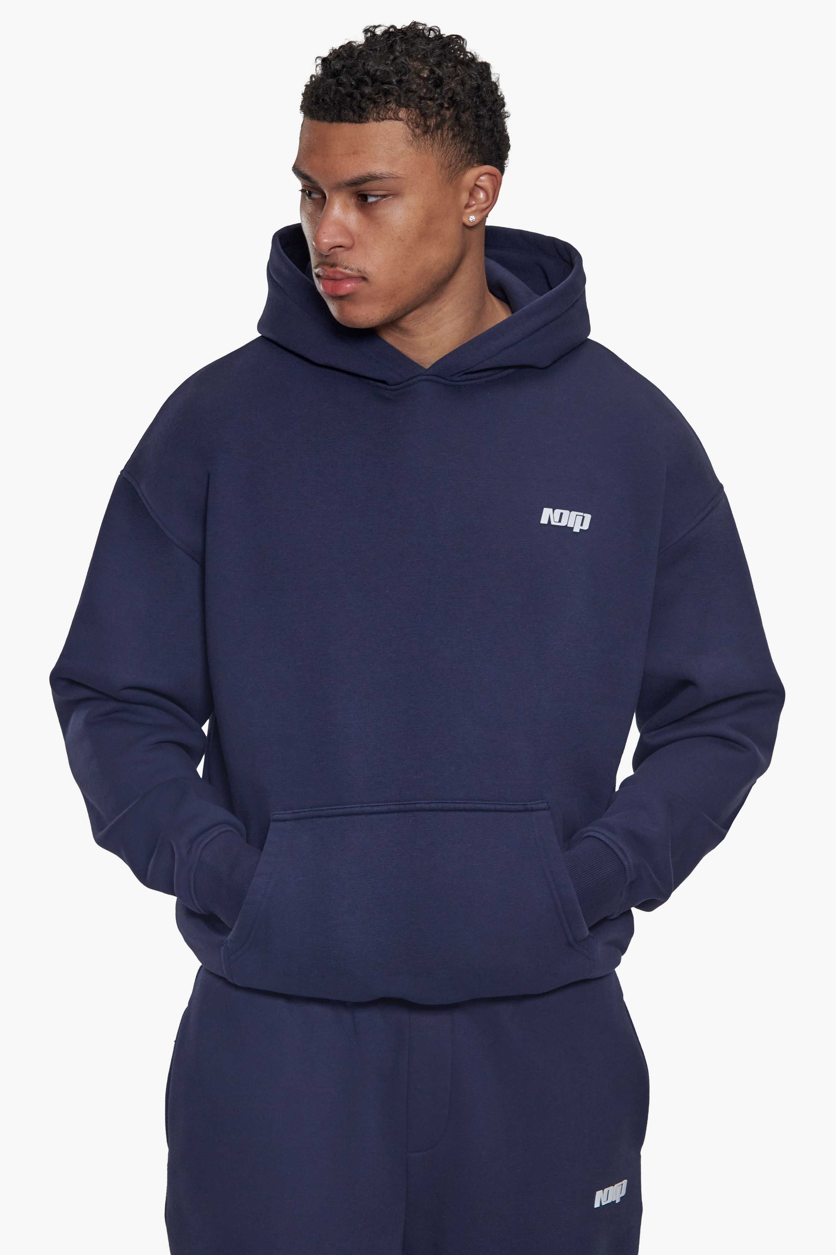 BASIC HOODIE SPACE BLUE