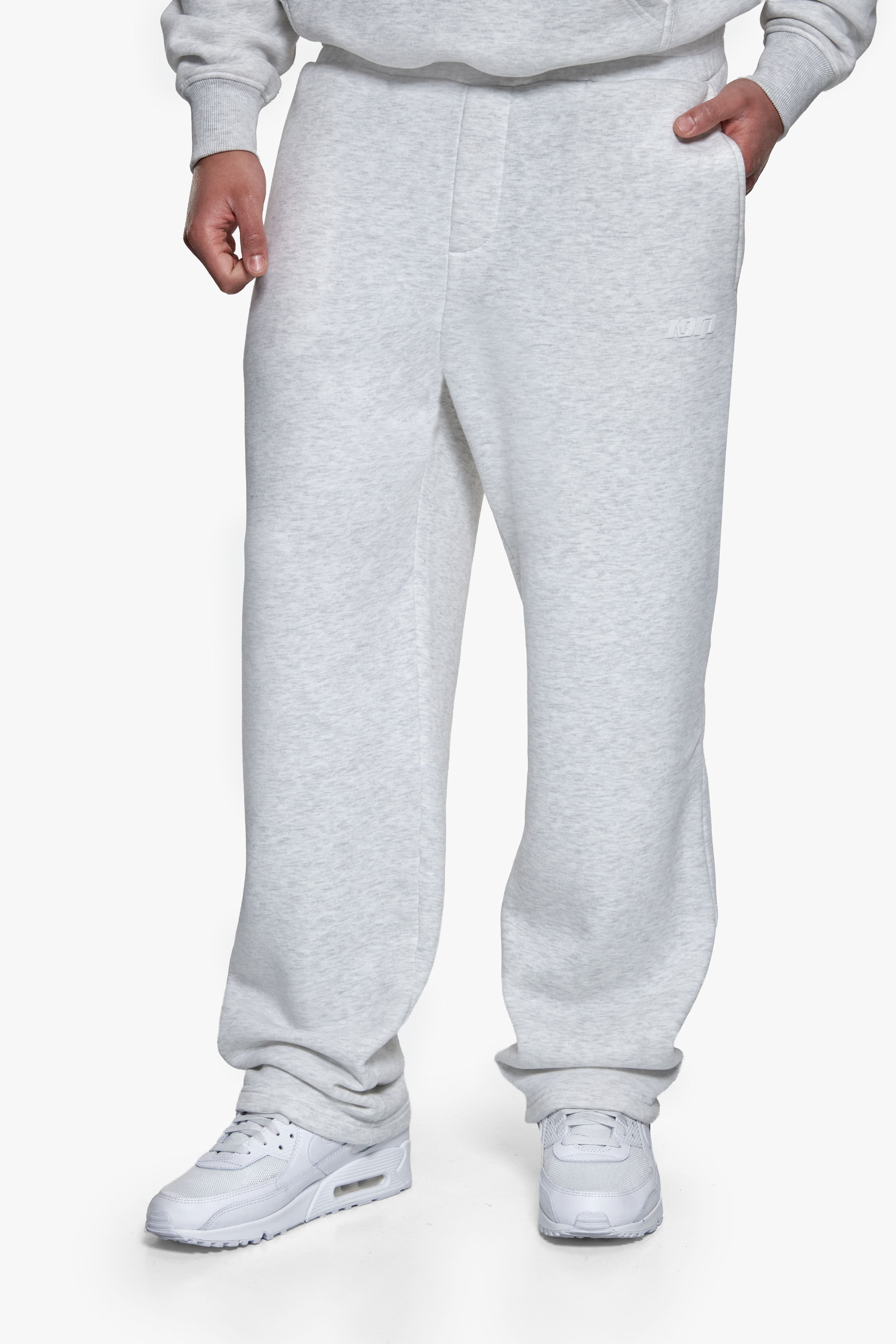 BASIC OPEN LEG JOGGER GREY MELANGE