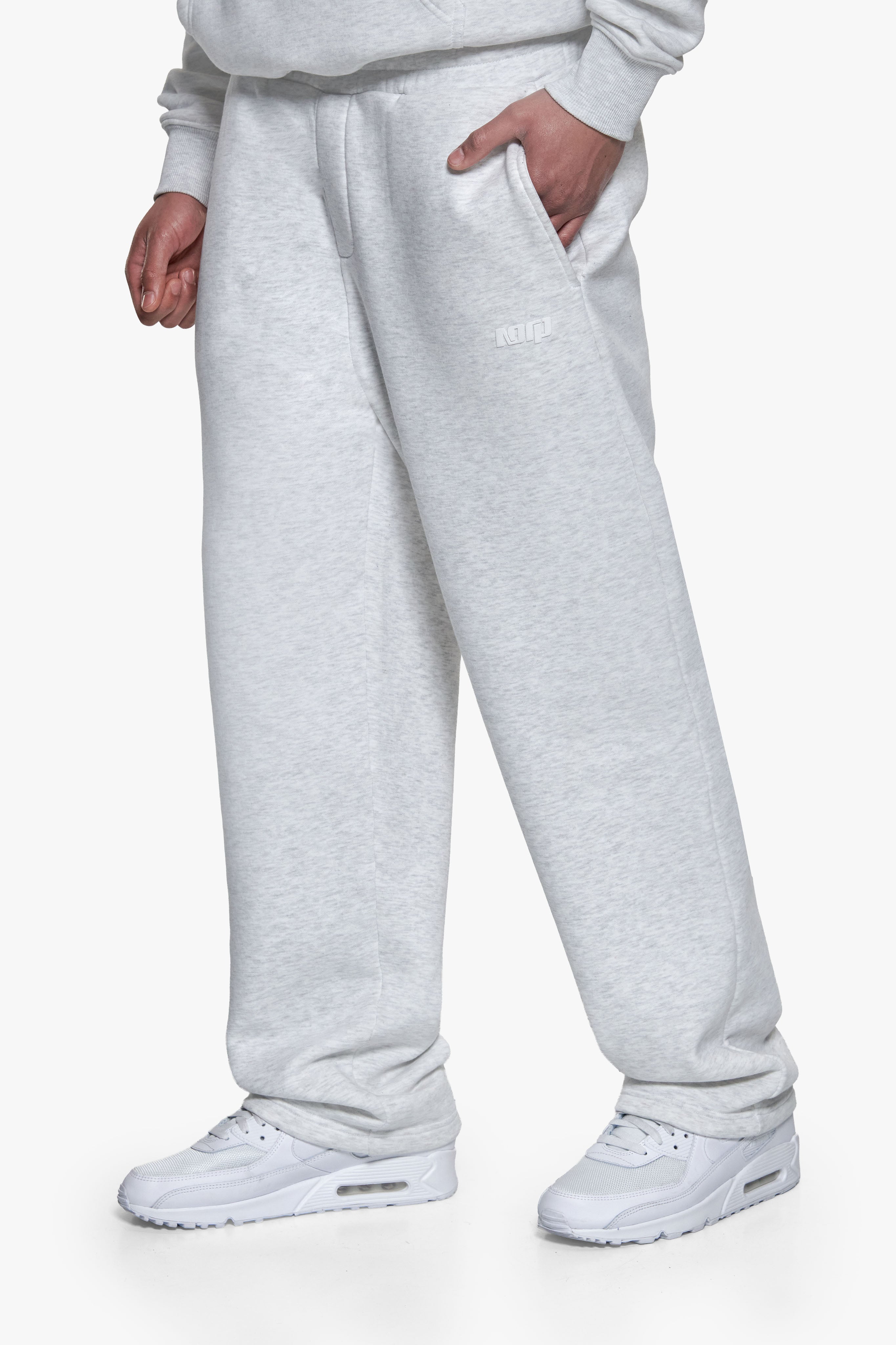 BASIC OPEN LEG JOGGER GREY MELANGE