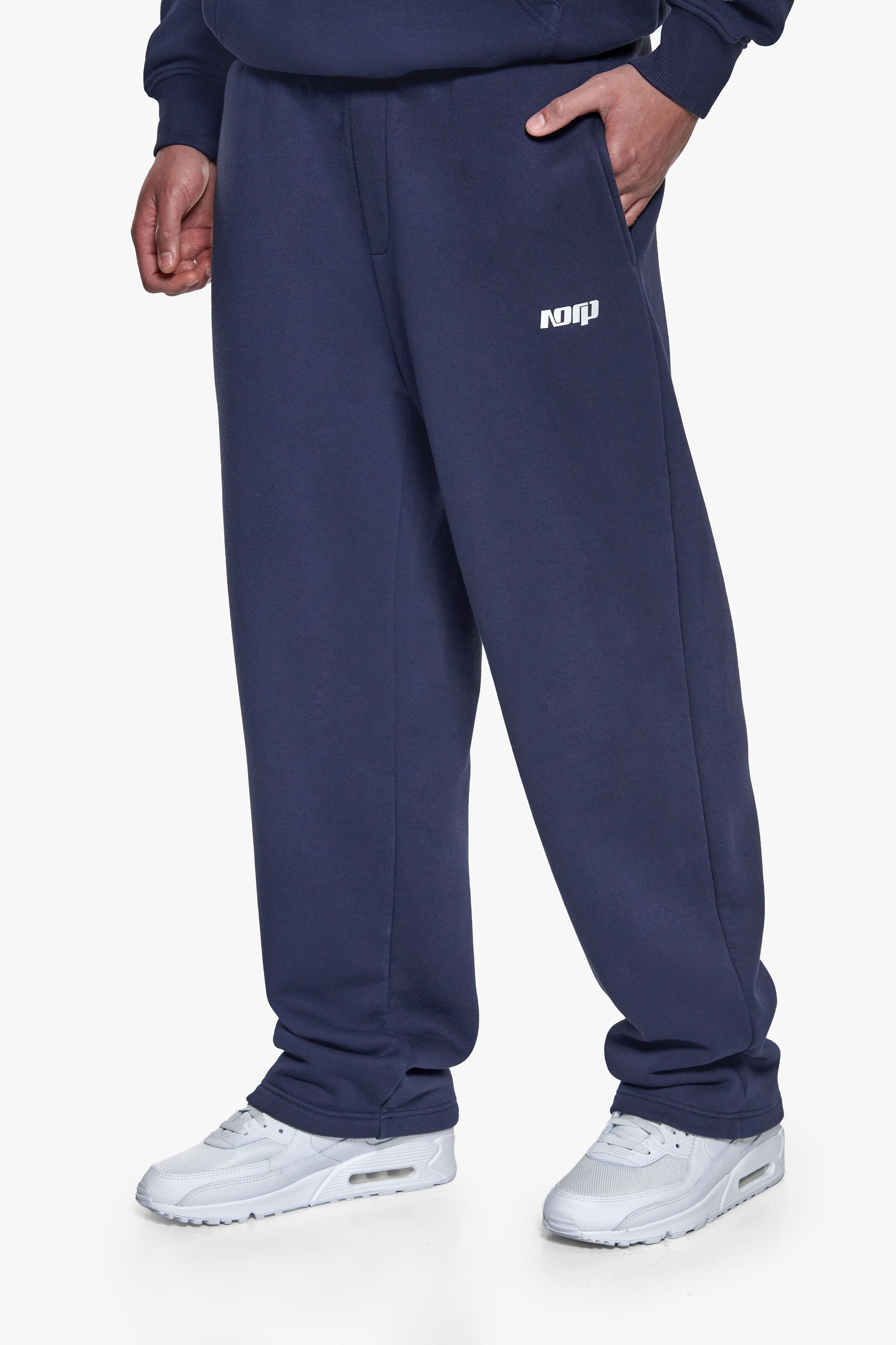 BASIC OPEN LEG JOGGER SPACE BLUE