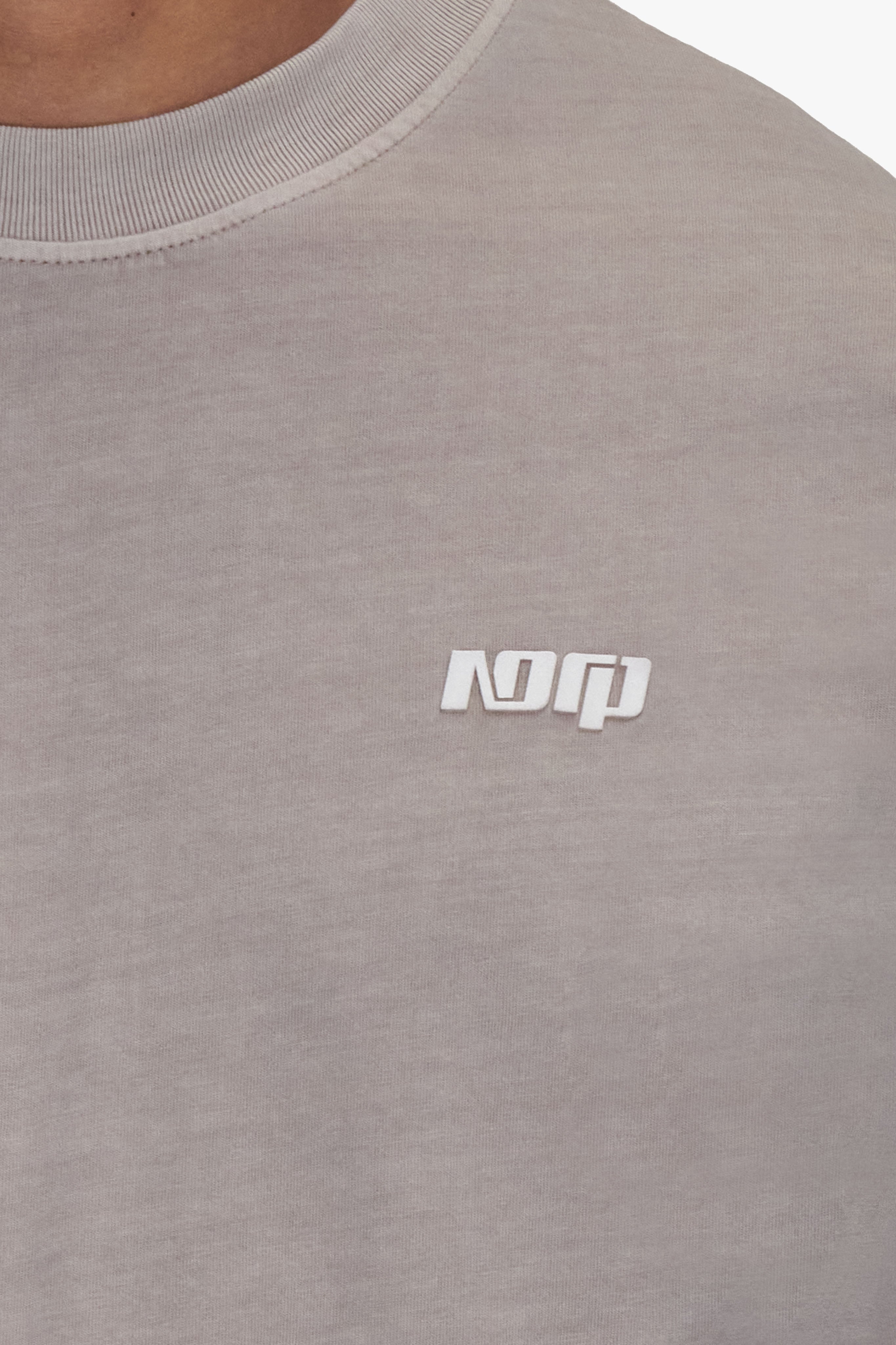 BASIC T-SHIRT ACID WASHED BEIGE
