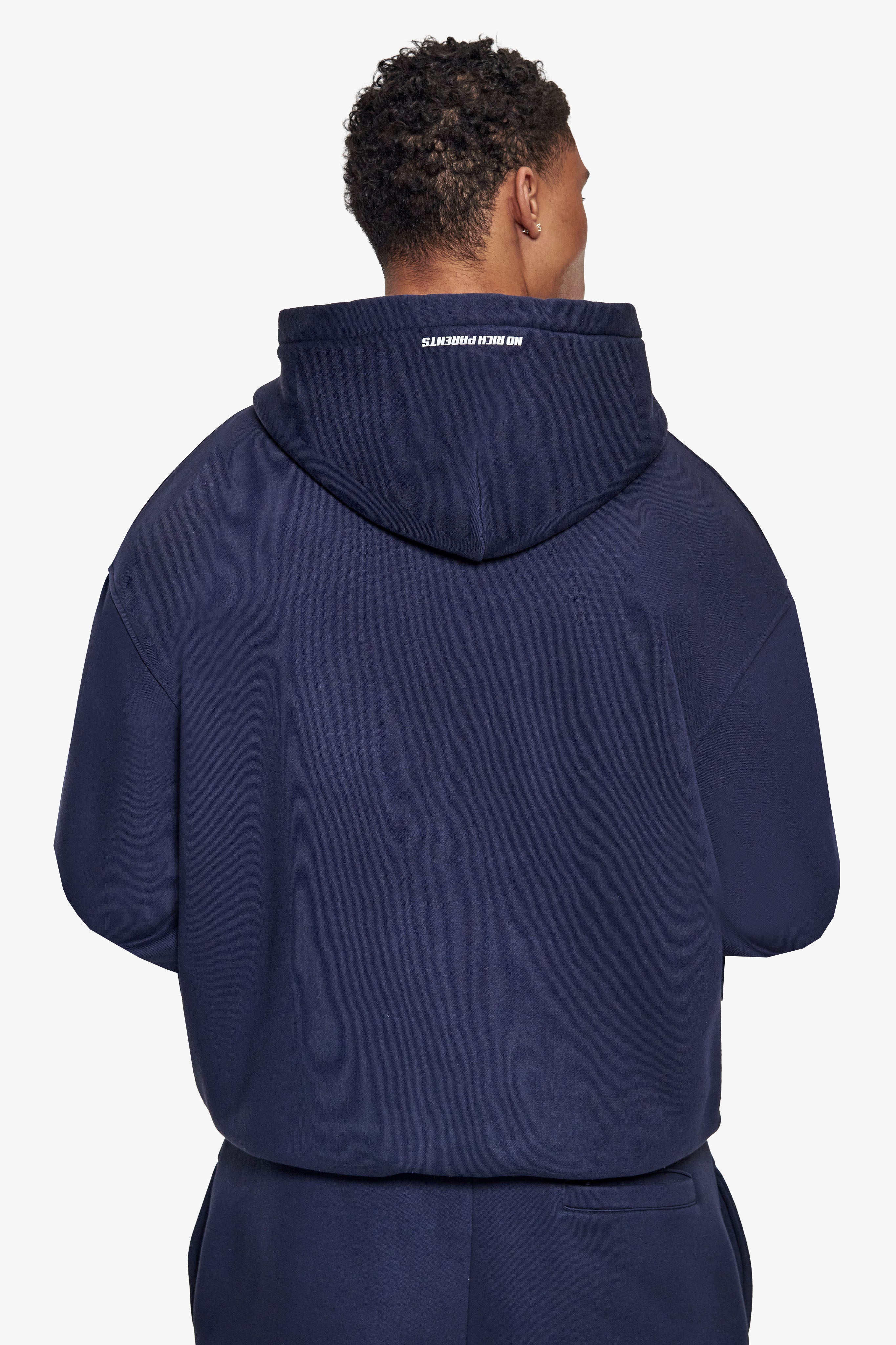 BASIC ZIP HOODIE SPACE BLUE