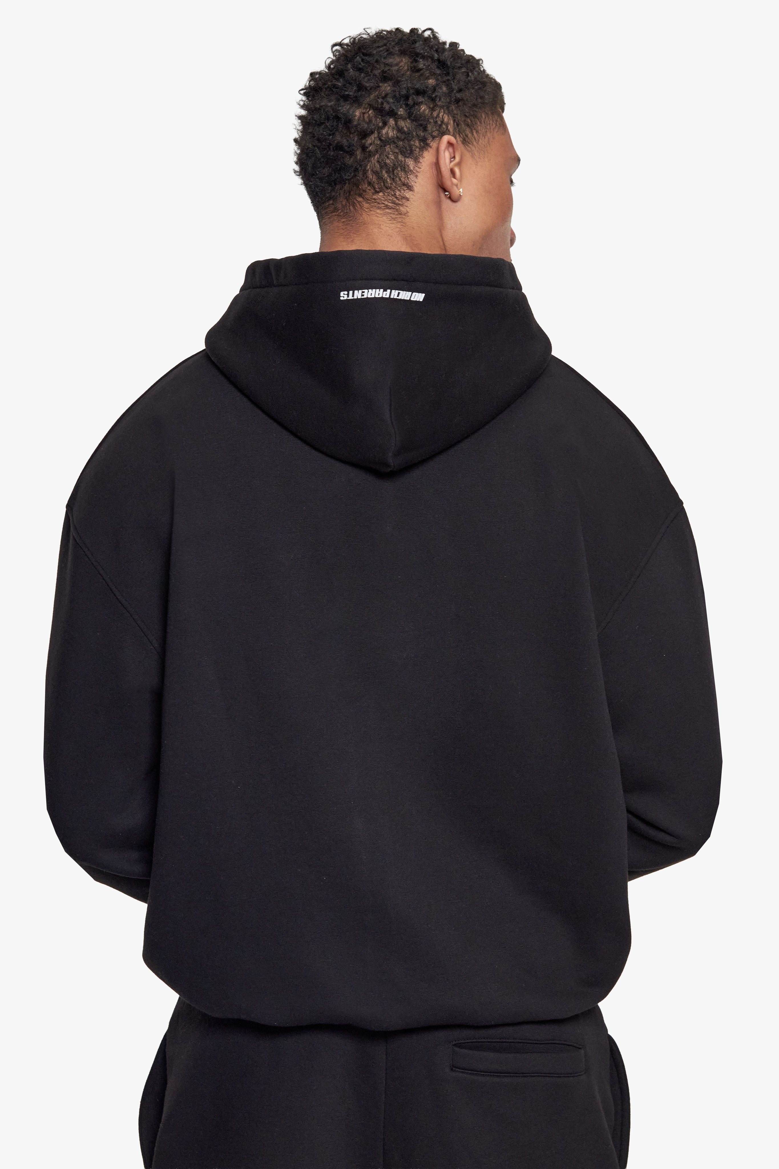 BASIC ZIP HOODIE BLACK