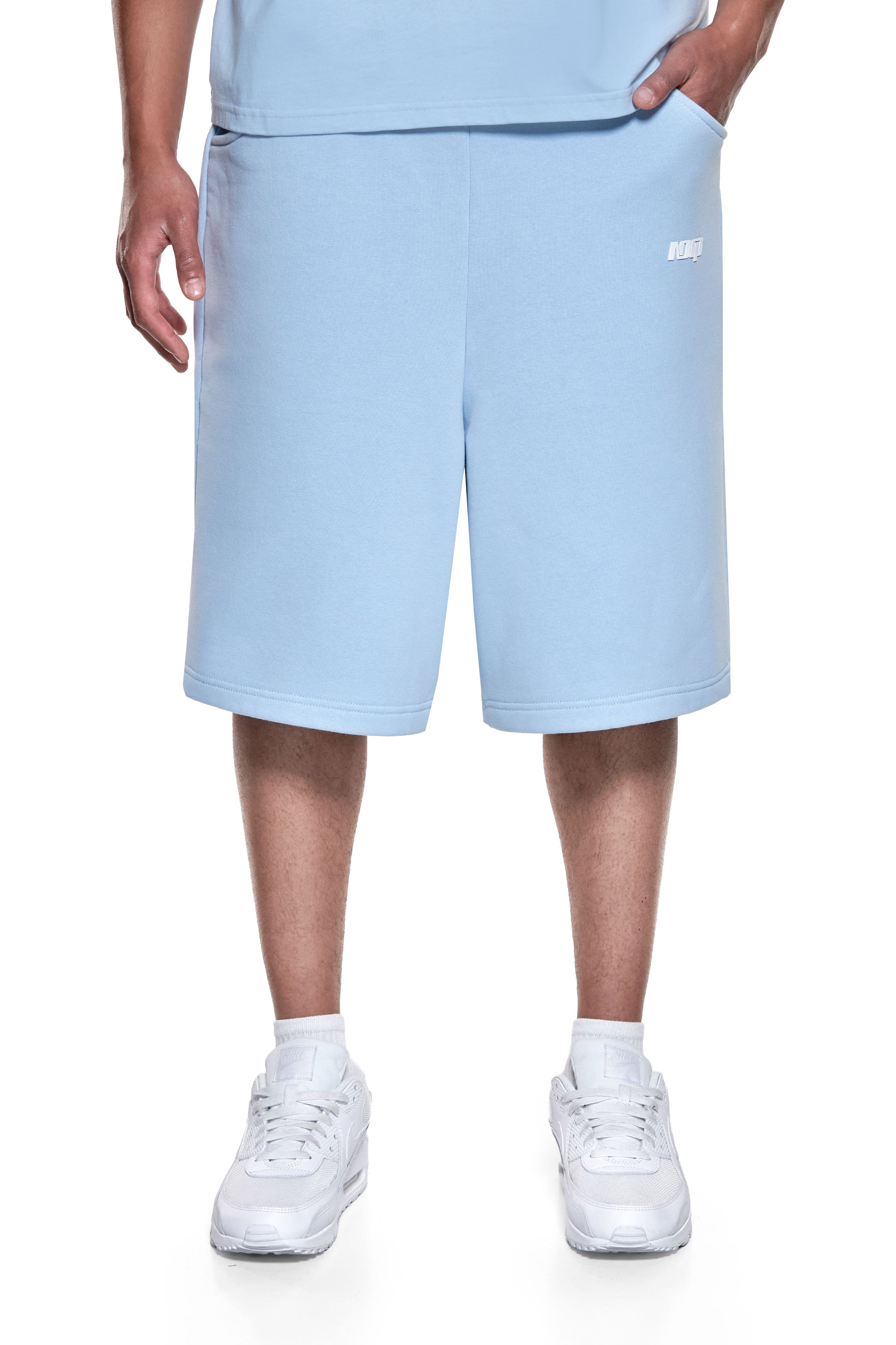 BASIC SWEAT SHORTS BABY BLUE