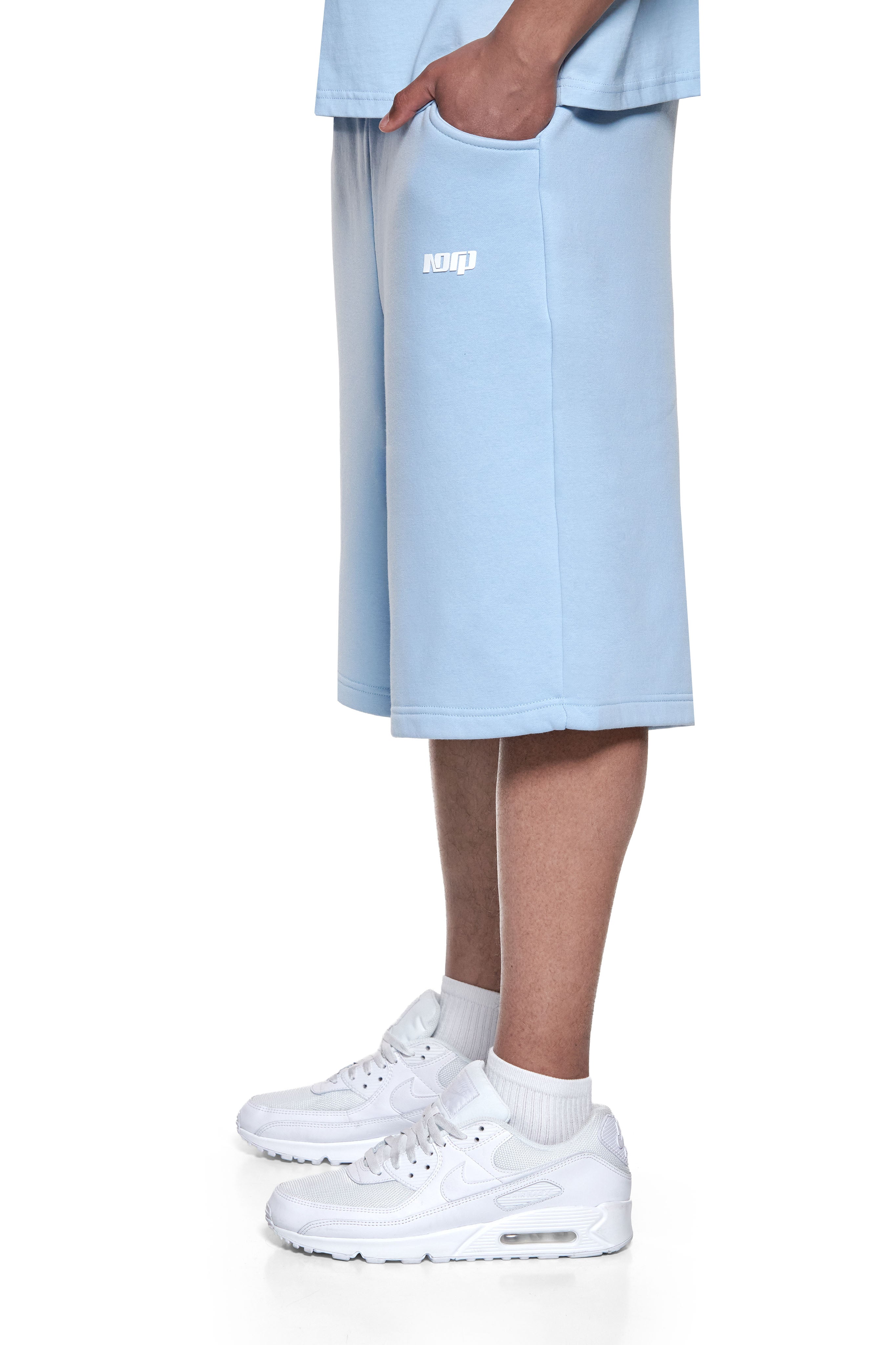 BASIC SWEAT SHORTS BABY BLUE