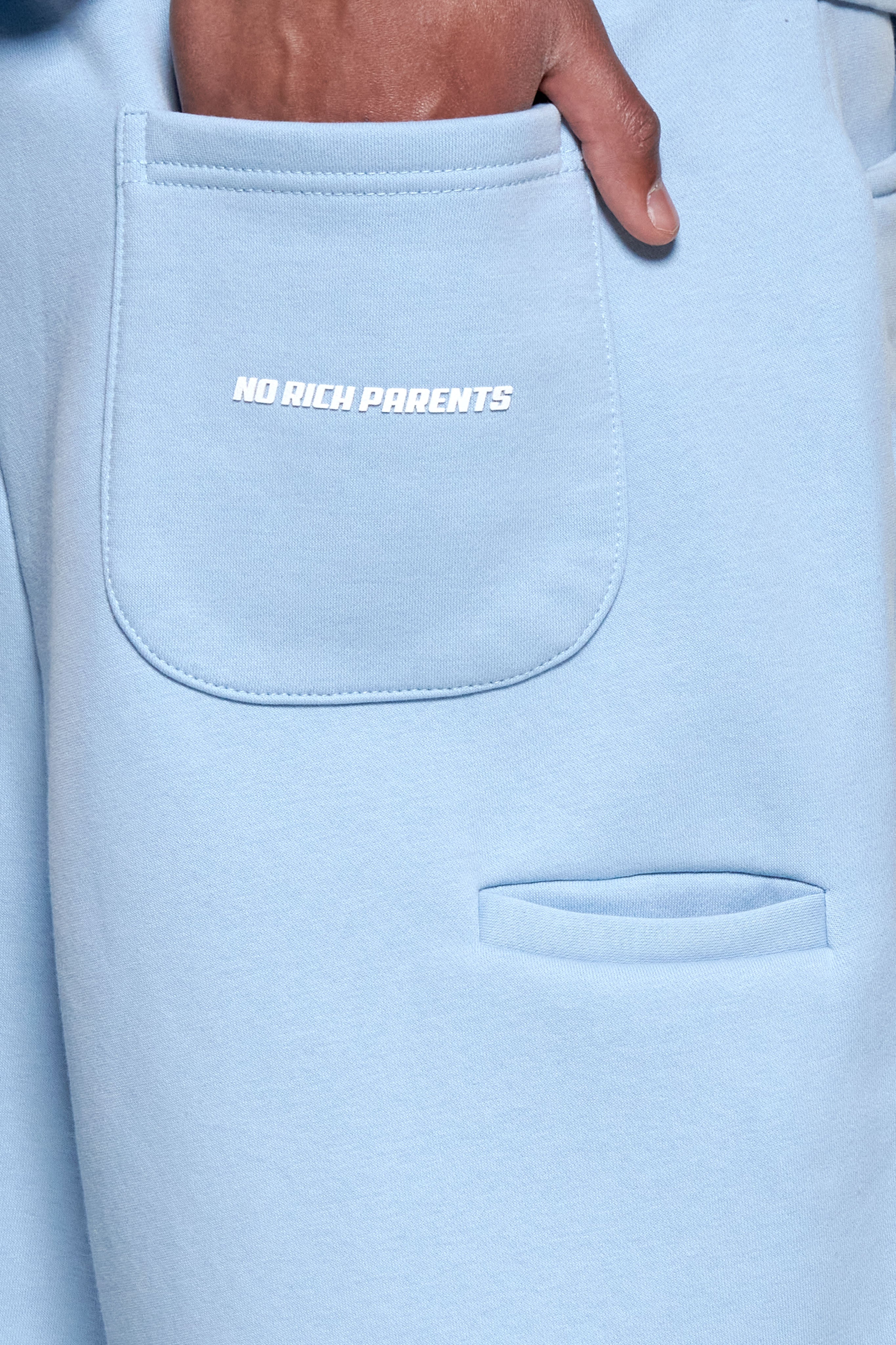 BASIC SWEAT SHORTS BABY BLUE