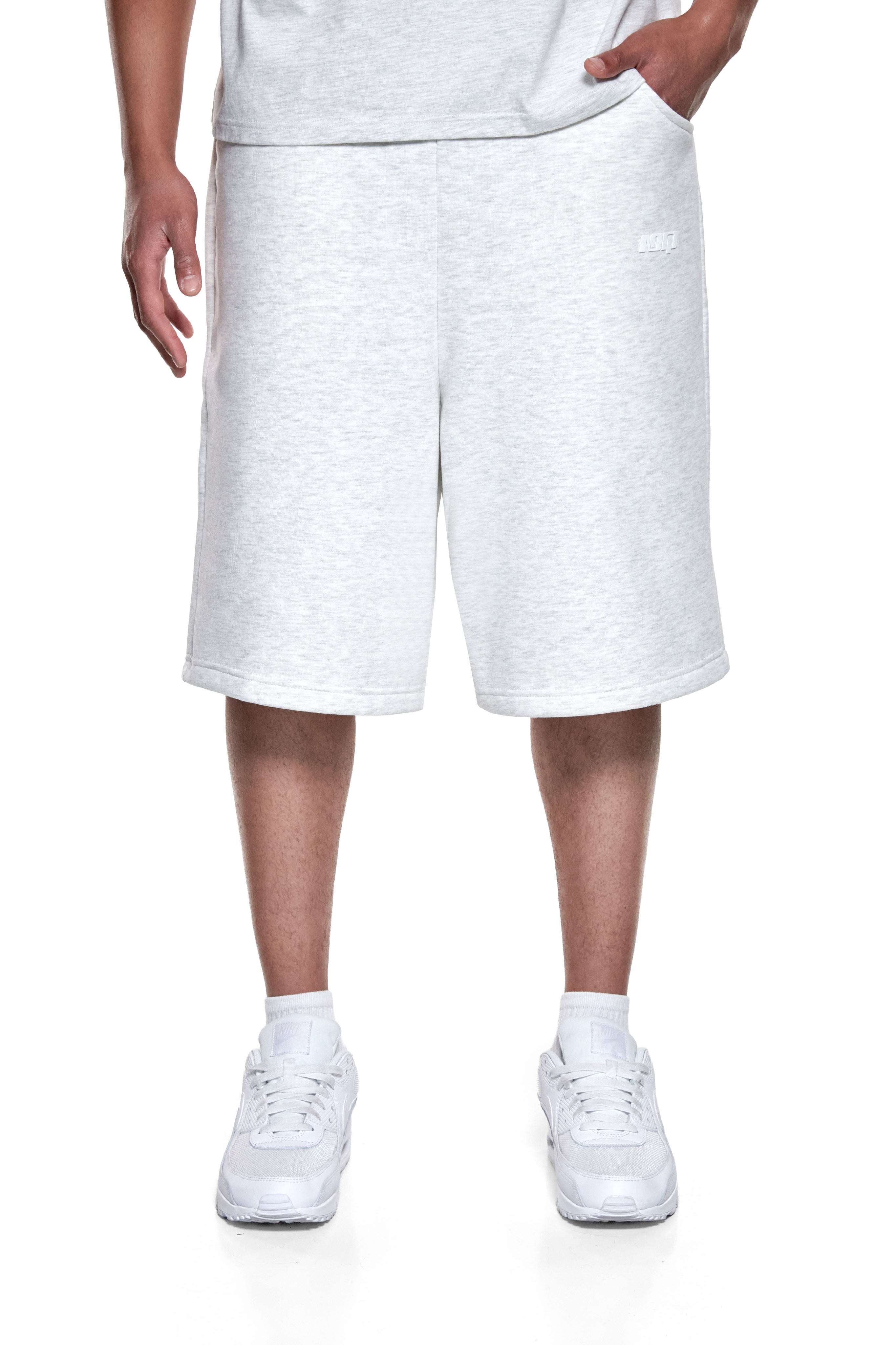 BASIC SWEAT SHORTS GREY MELANGE