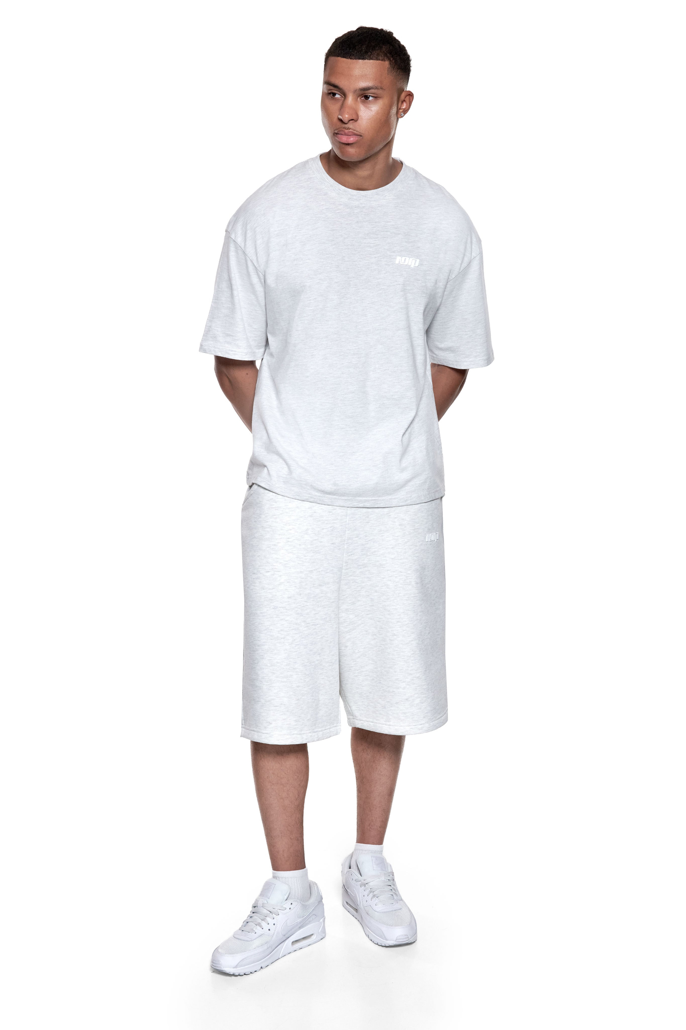 BASIC SWEAT SHORTS GREY MELANGE