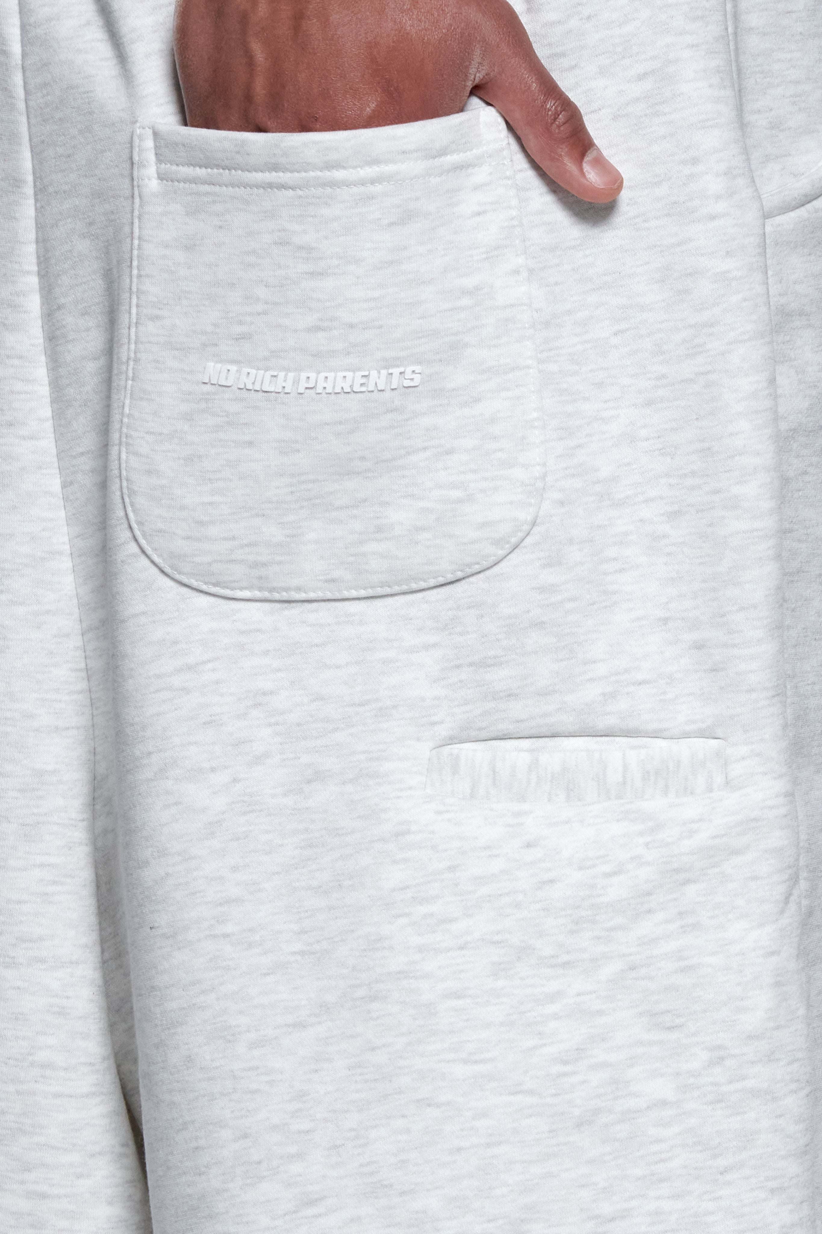 BASIC SWEAT SHORTS GREY MELANGE