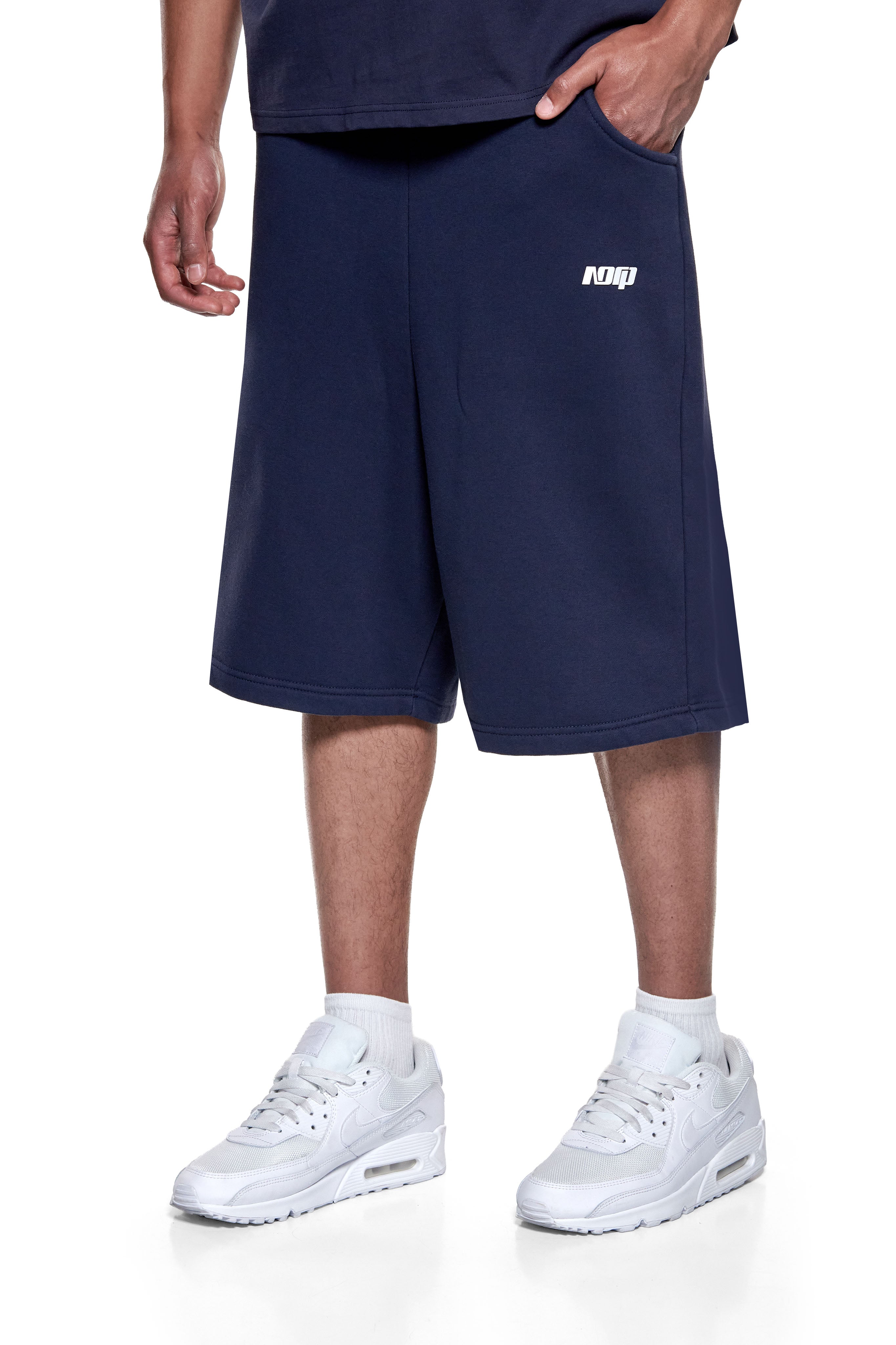 BASIC SWEAT SHORTS SPACE BLUE
