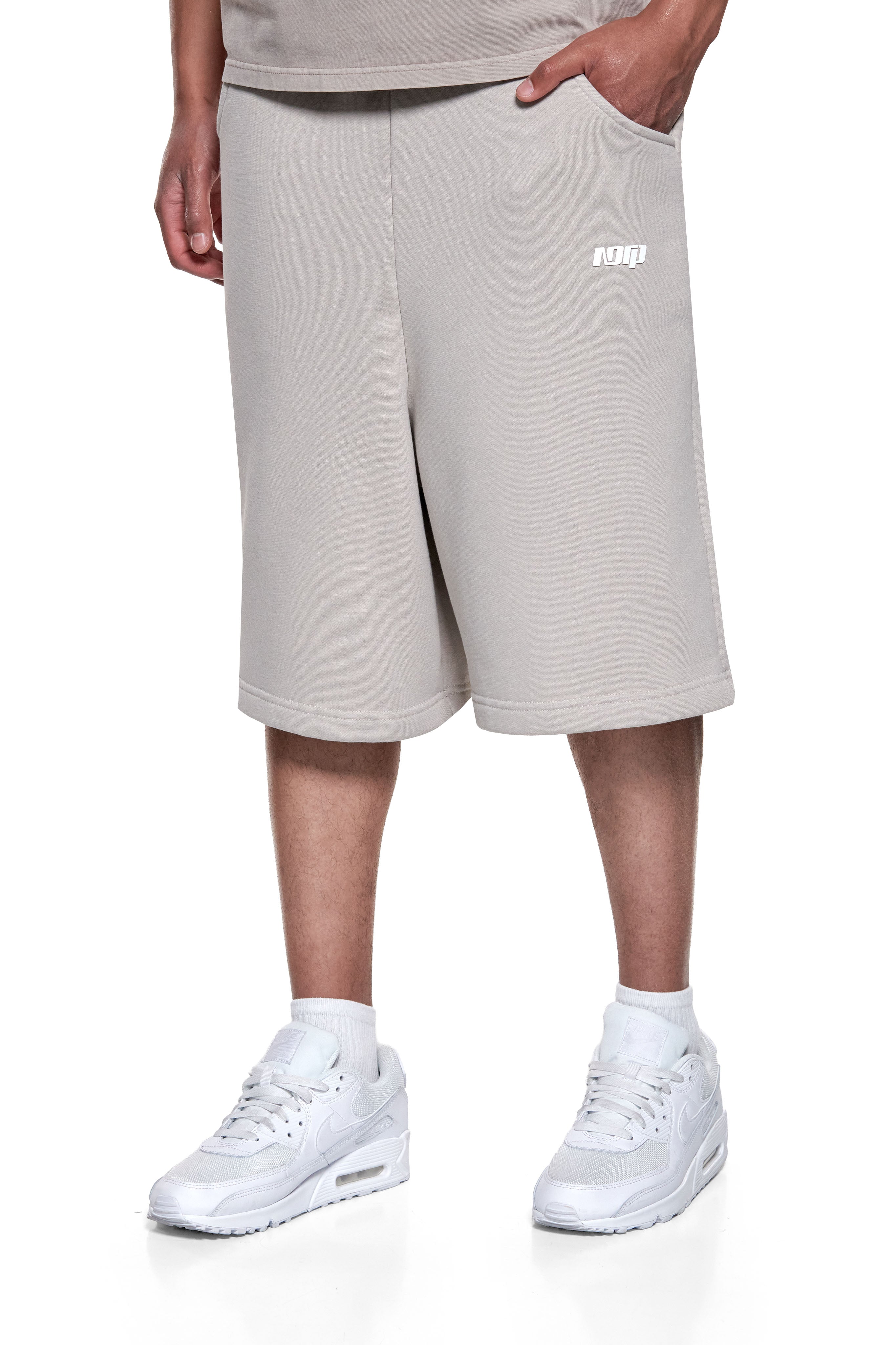 BASIC SWEAT SHORTS STONE