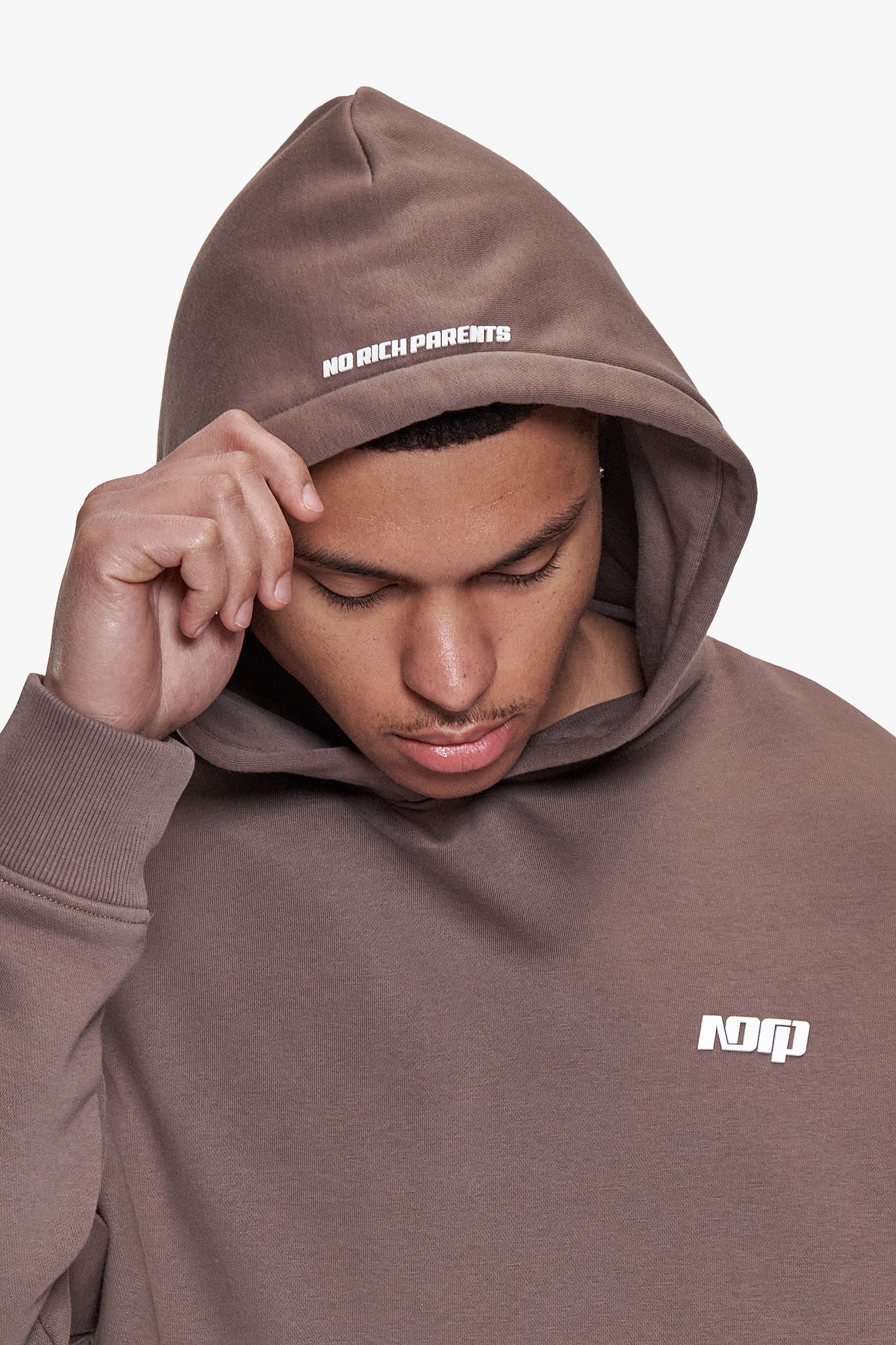BASIC HOODIE LIGHT BROWN