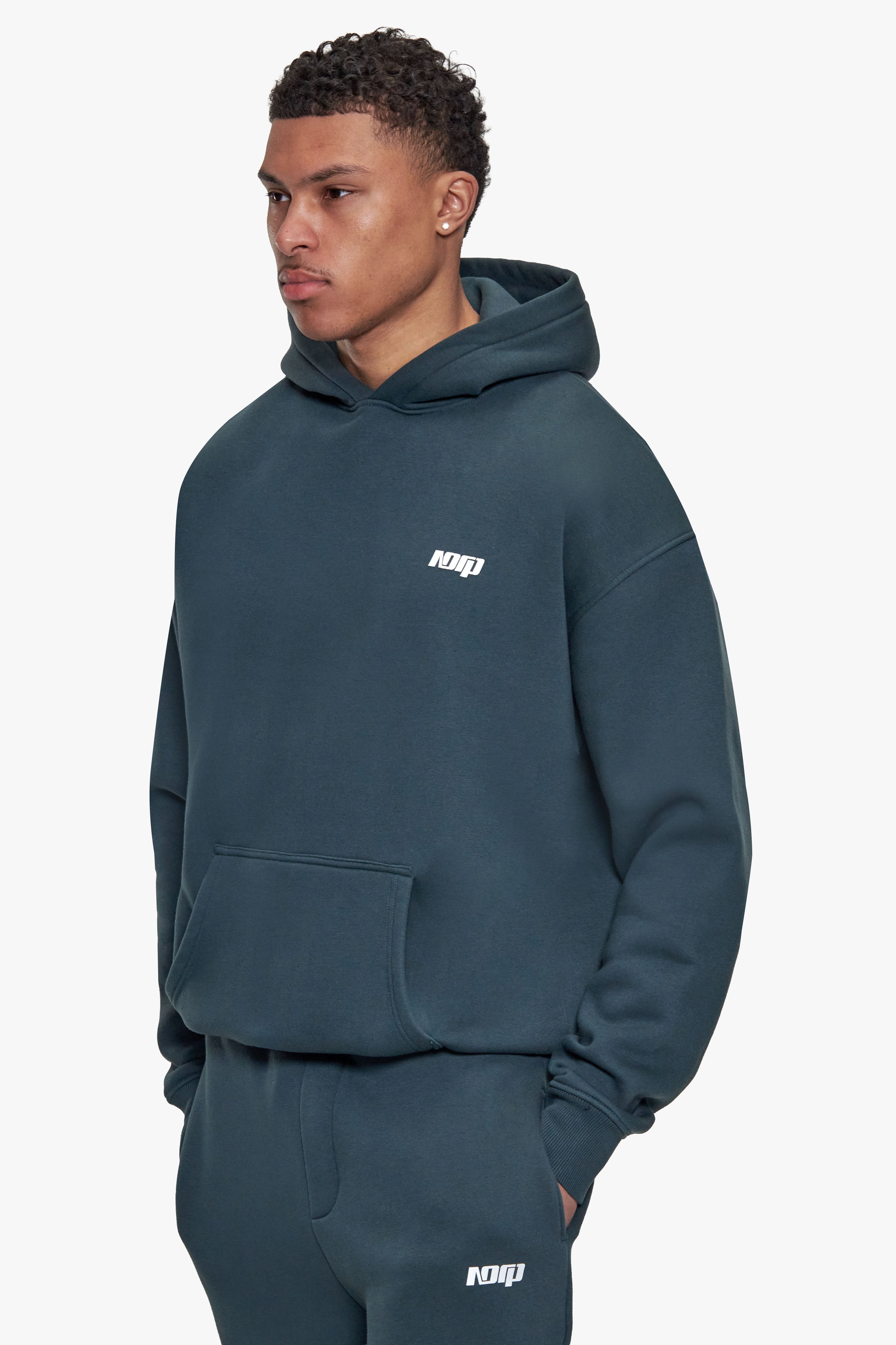 BASIC HOODIE MOSS GREEN