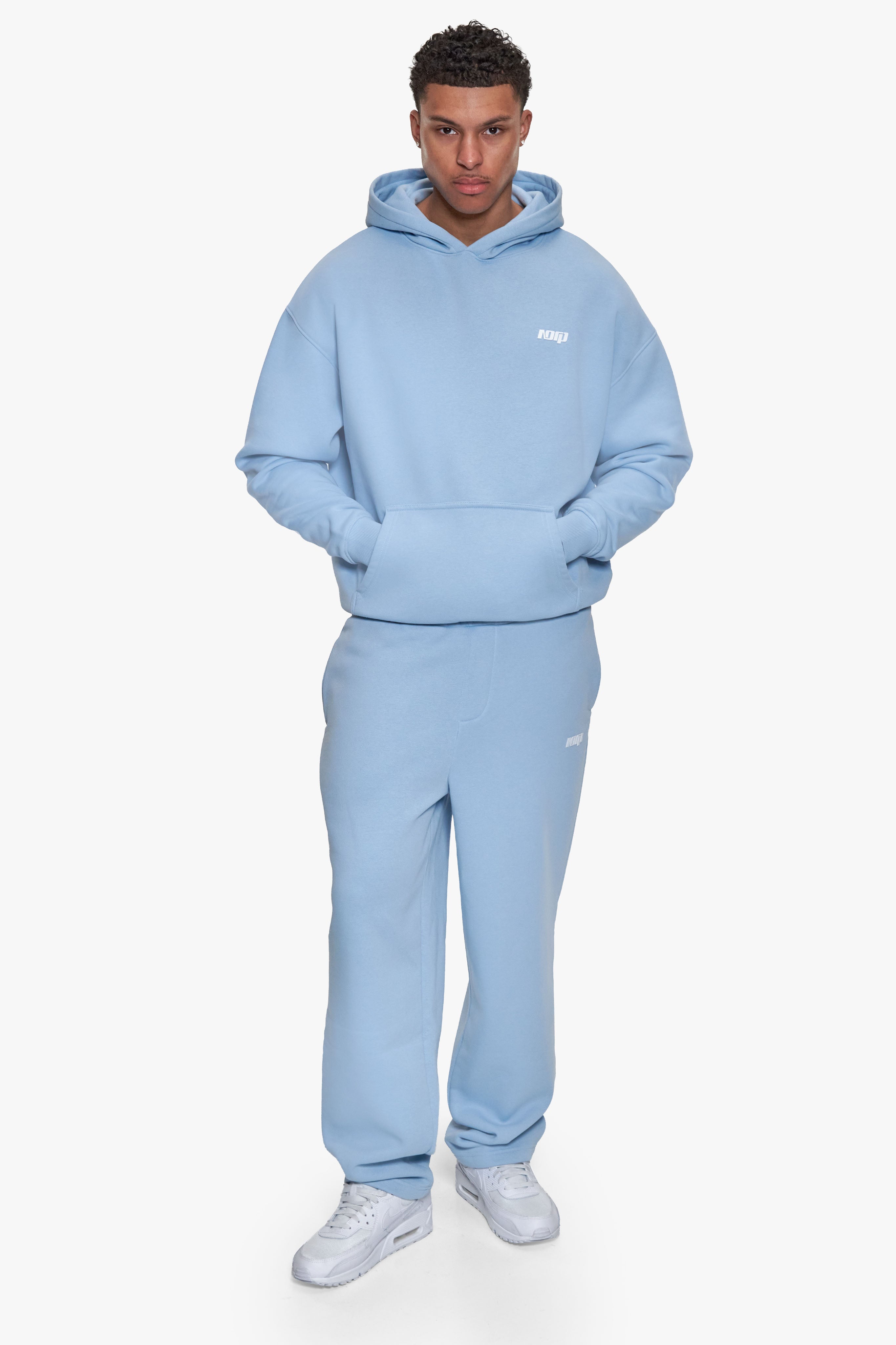 BASIC OPEN LEG JOGGER BABY BLUE