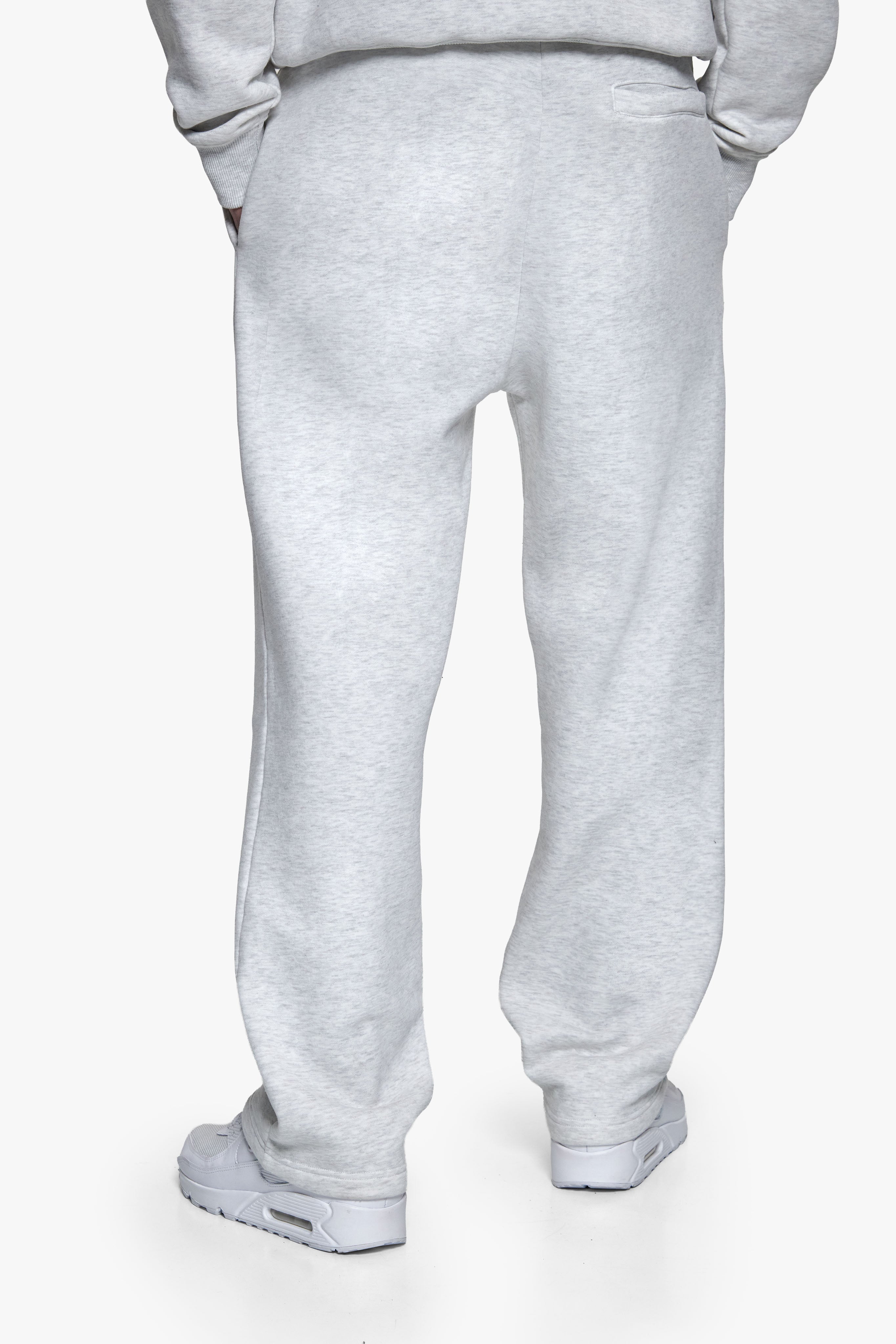BASIC OPEN LEG JOGGER   GREY MELANGE