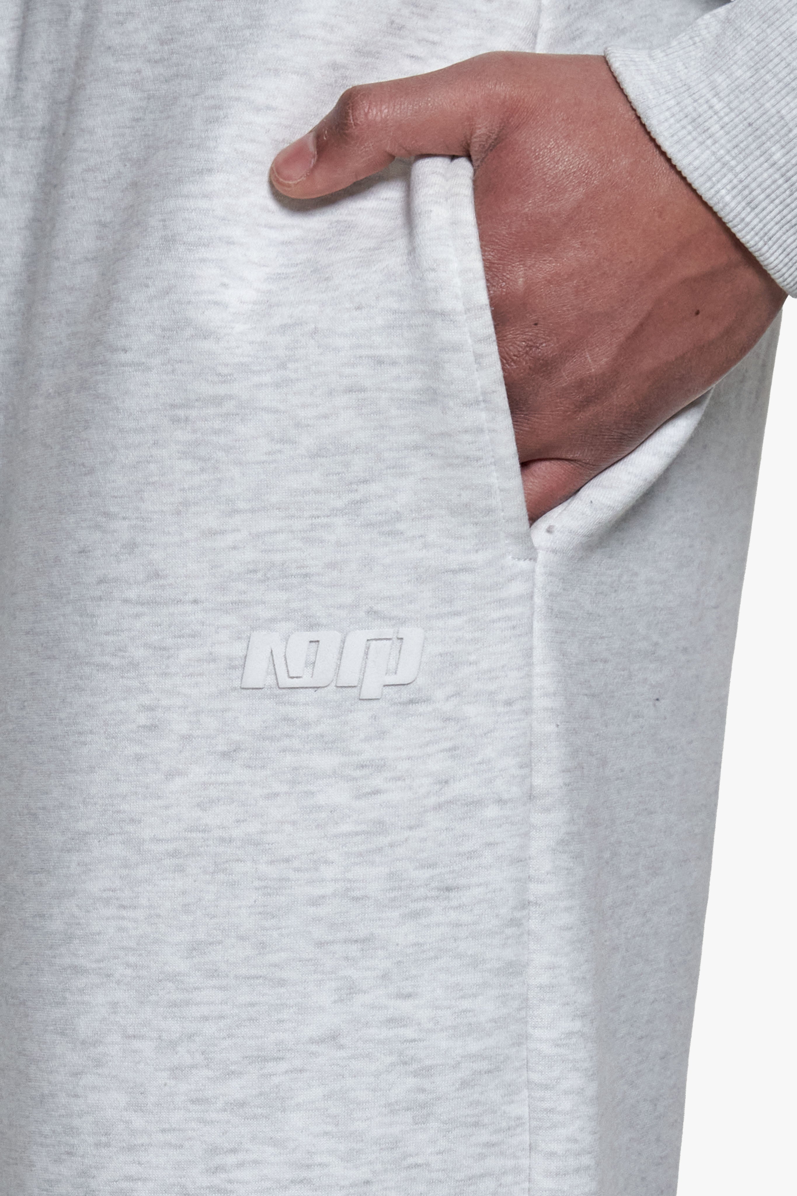 BASIC OPEN LEG JOGGER   GREY MELANGE