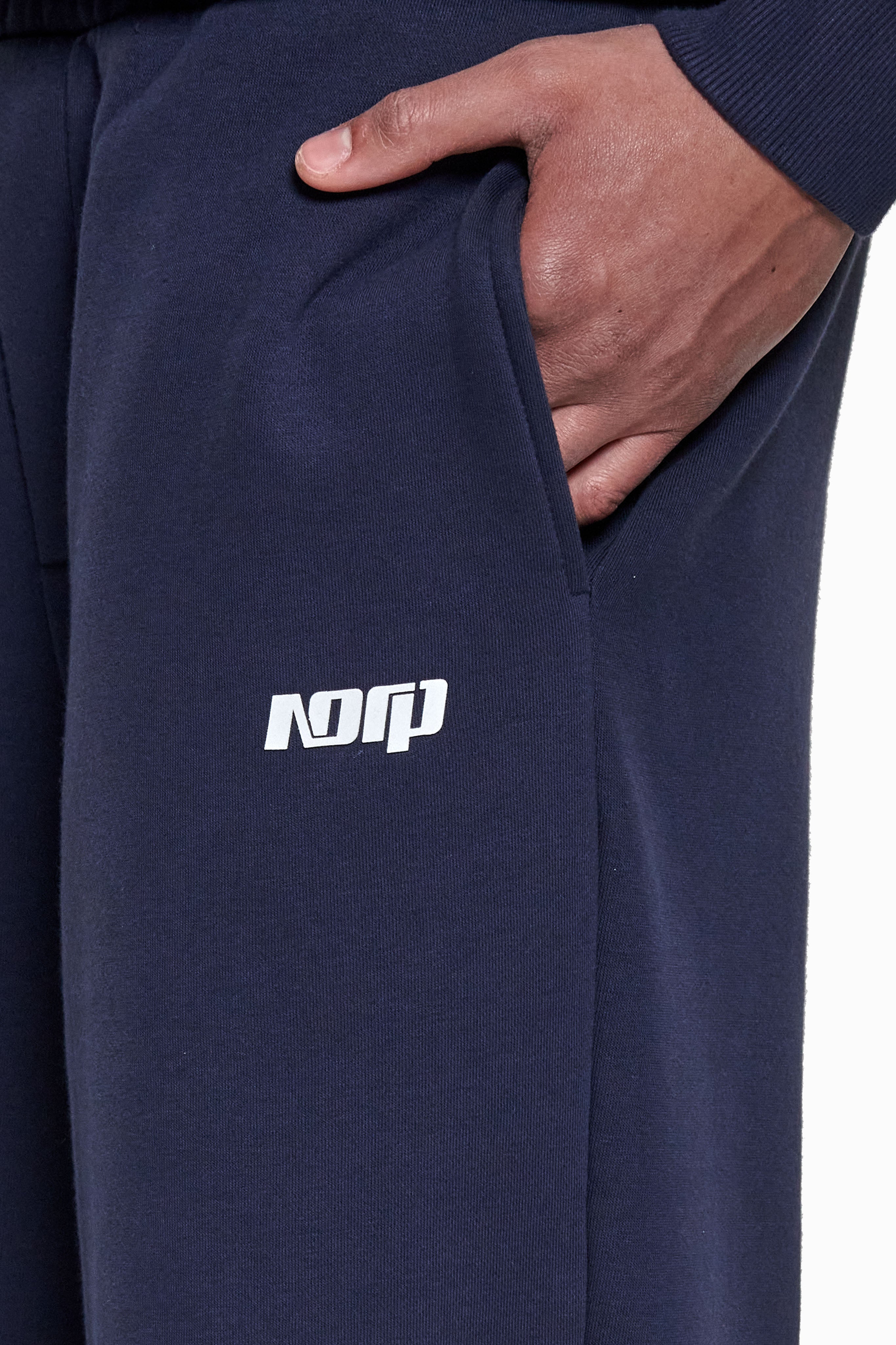 BASIC OPEN LEG JOGGER SPACE BLUE