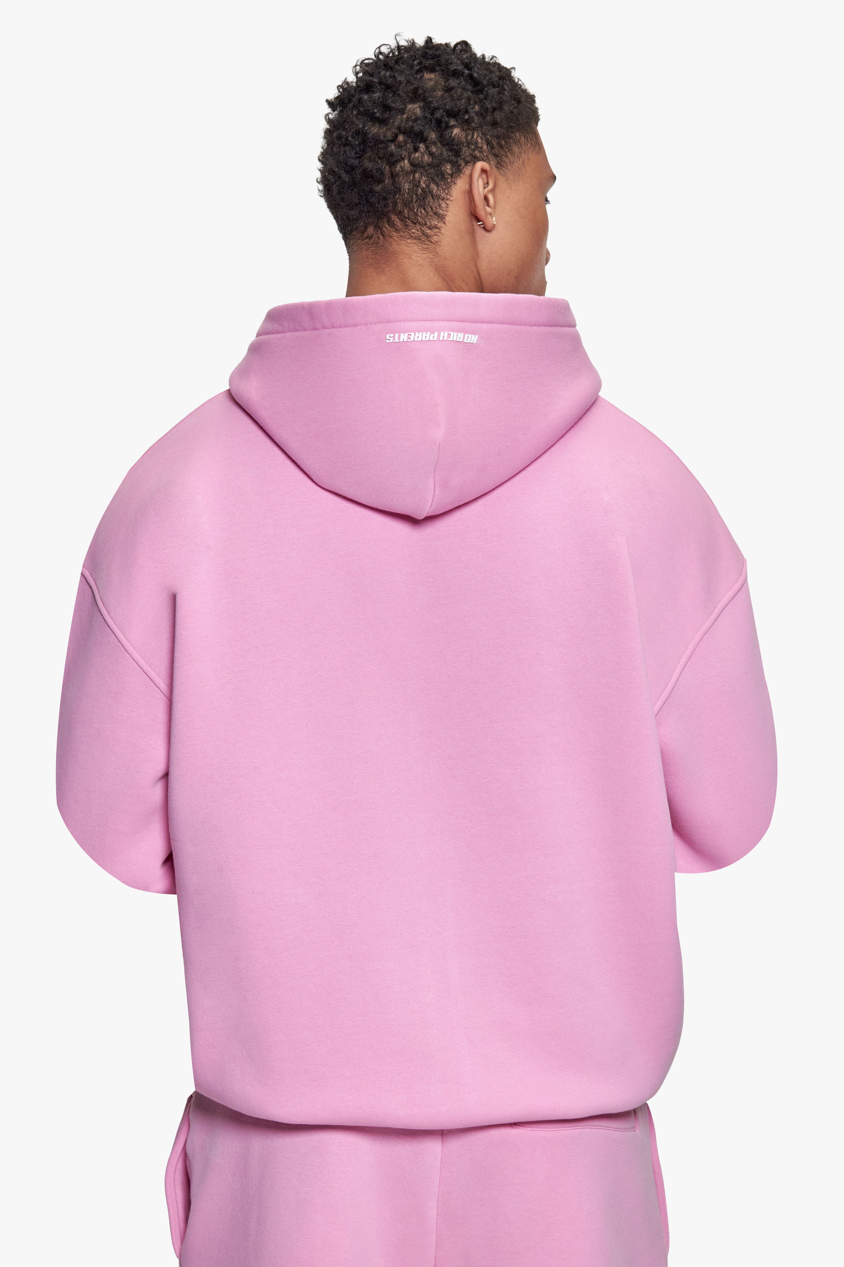 BASIC ZIP  HOODIE PINK