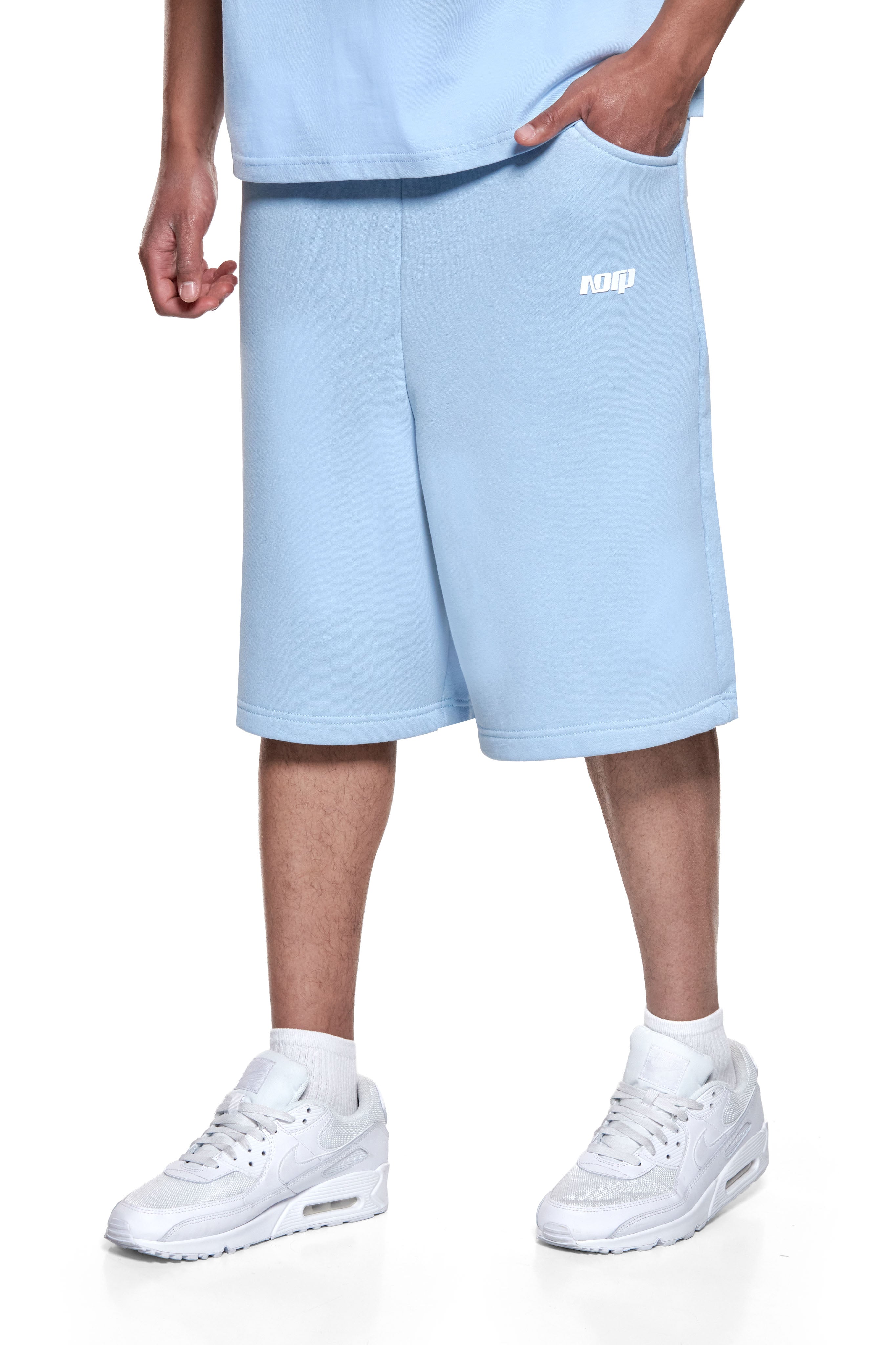 BASIC SWEAT SHORTS BABY BLUE