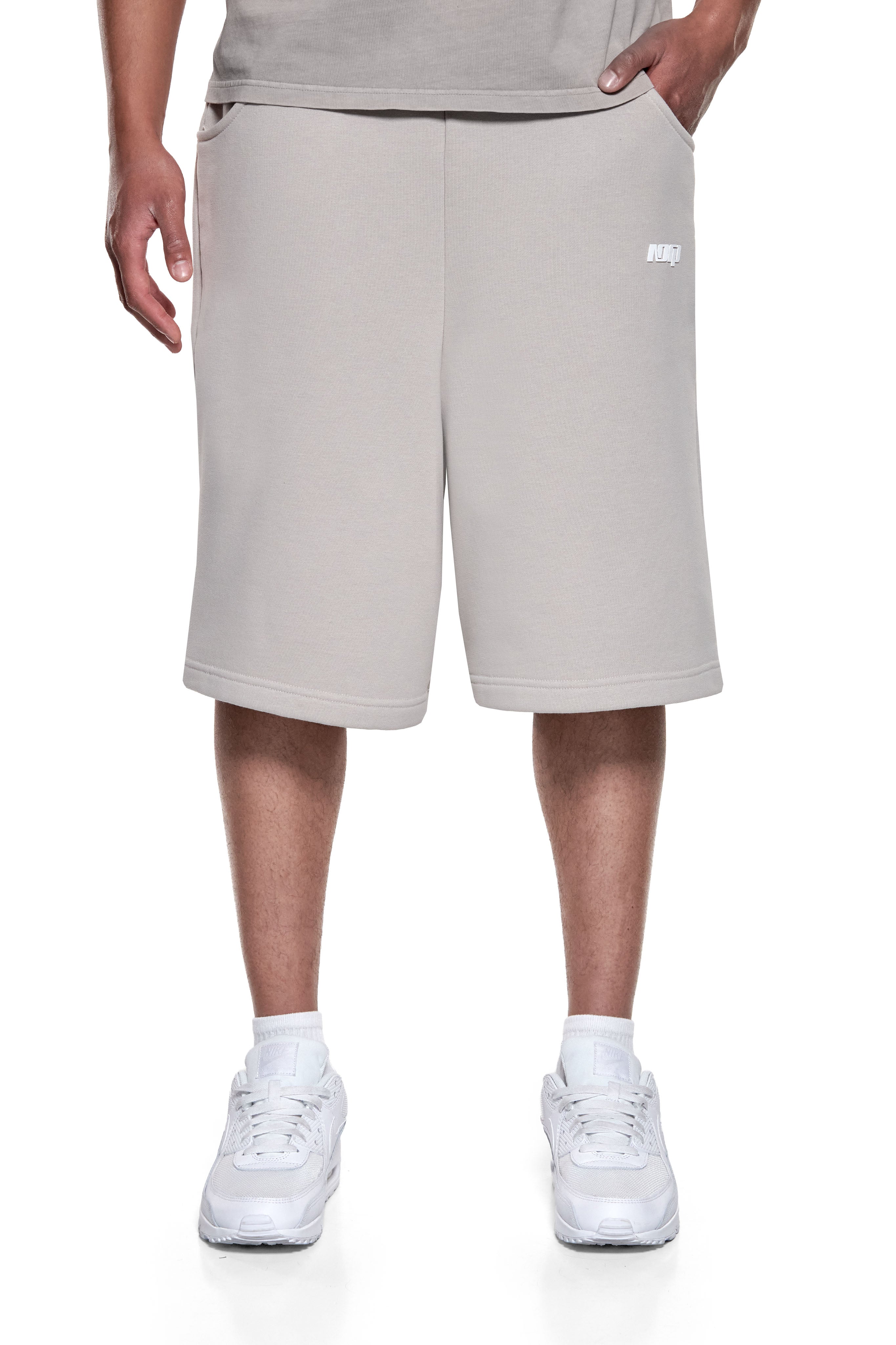 BASIC SWEAT SHORTS STONE