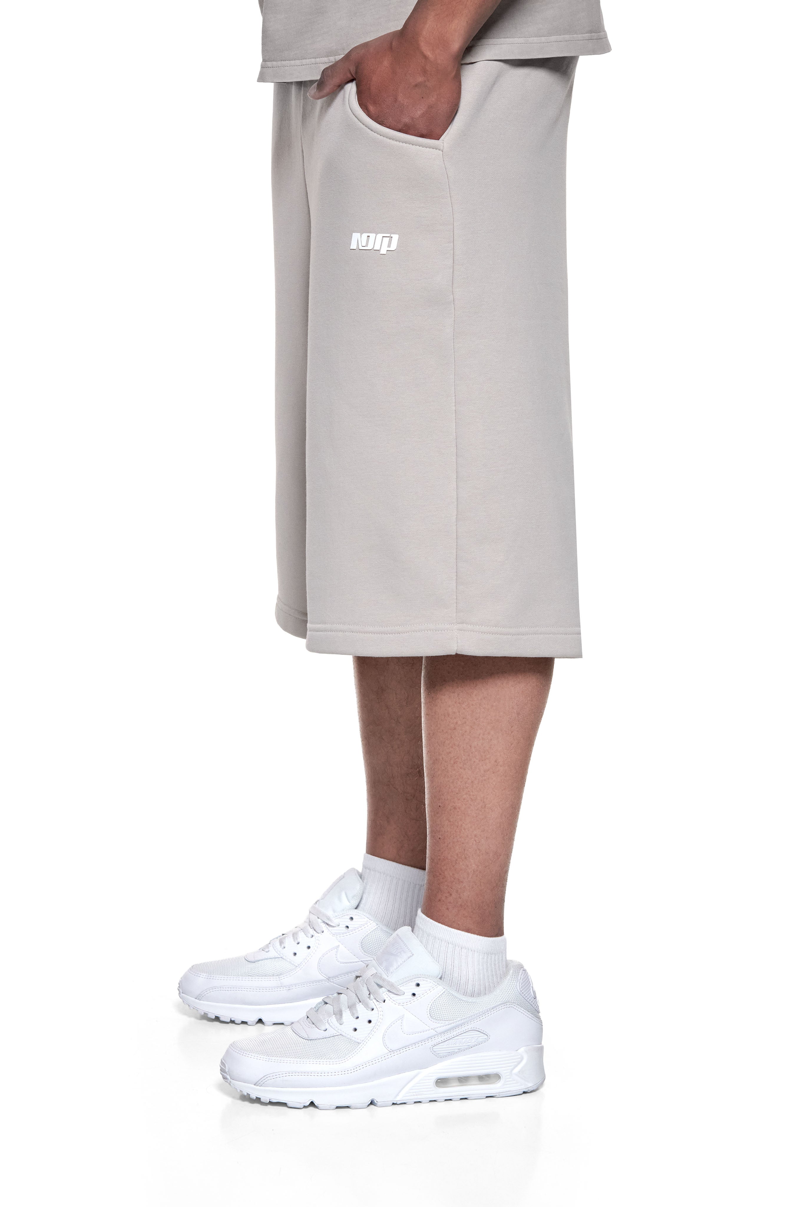 BASIC SWEAT SHORTS STONE