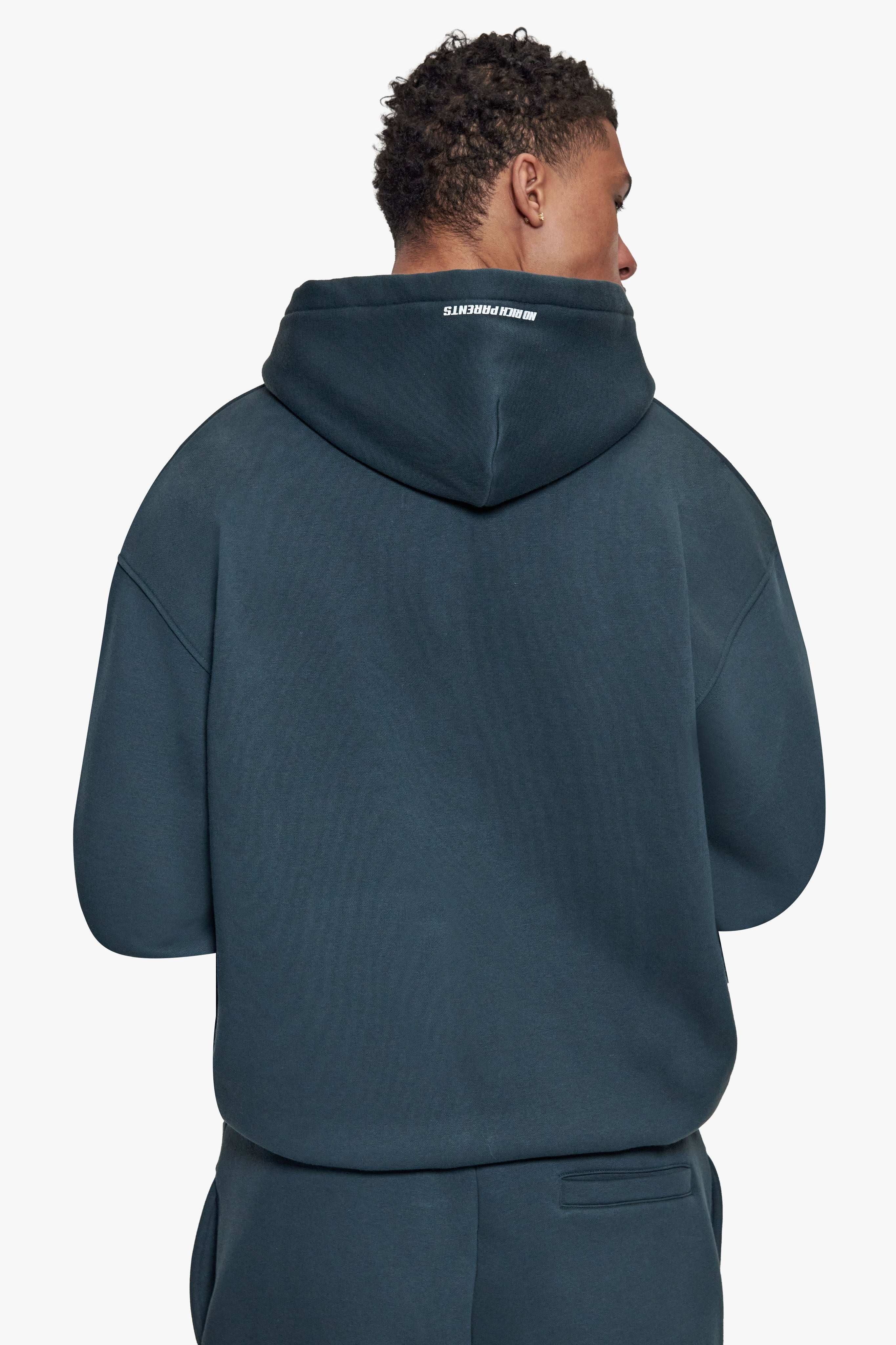 BASIC  ZIP HOODIE MOSS GREEN